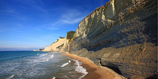 A beach in Corfu, Greece