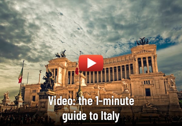 Video 1 minute guide to italy