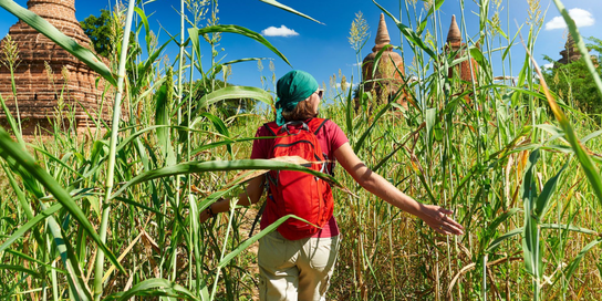 backpacker in myanmar