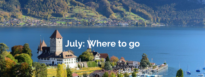 july where to go