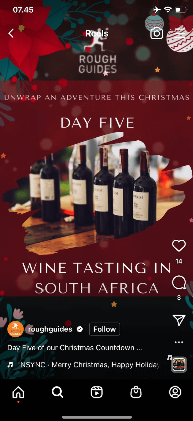 Christmas wine South Africa