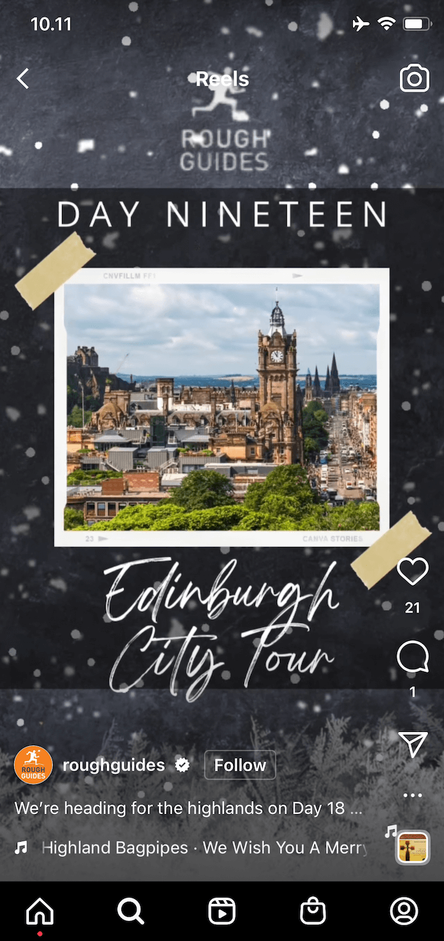Edinburgh tour expert Christmas RG